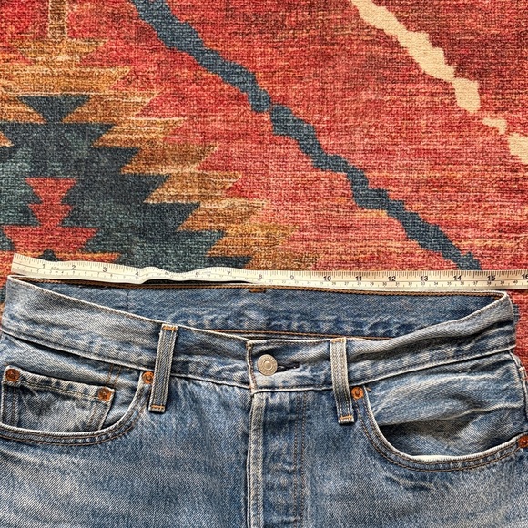 Distressed Blue Jeans - Picture 2 of 4